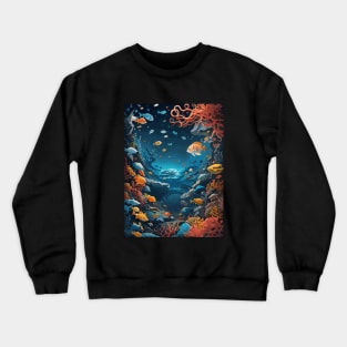 Deep sea ocean Crewneck Sweatshirt